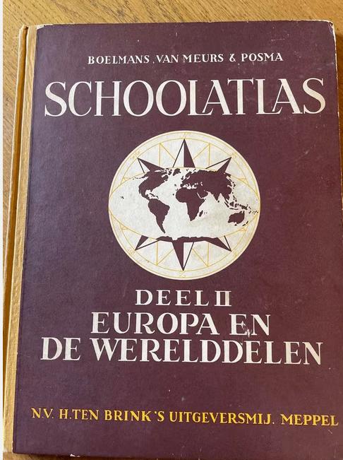 Schoolatlas Boelmans, van Meurs & Posma, Boeken, Atlassen en Landkaarten, Gelezen, Ophalen of Verzenden, Landkaart, 1800 tot 2000