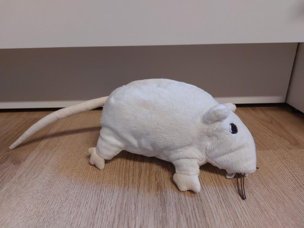 IKEA rat knuffel wit, Ophalen of Verzenden