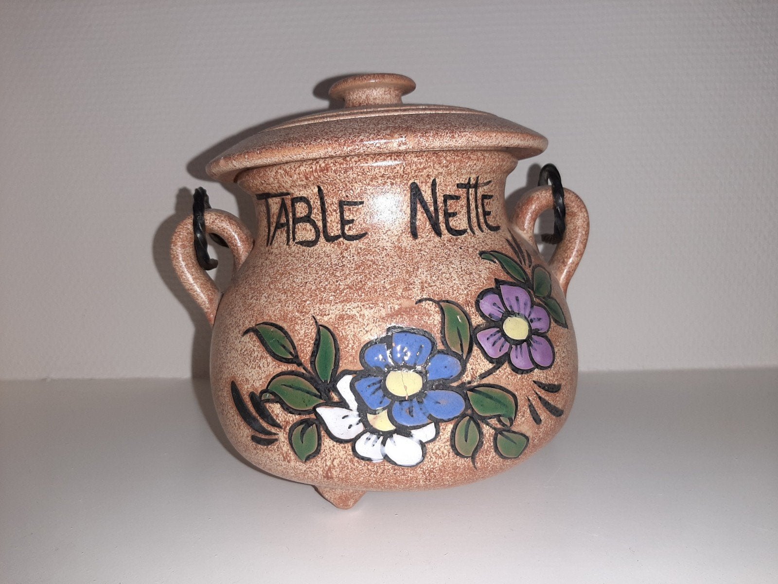 Table nette Frans/ tafelafval bakje pot, Antiek en Kunst, Antiek | Keramiek en Aardewerk, Ophalen of Verzenden