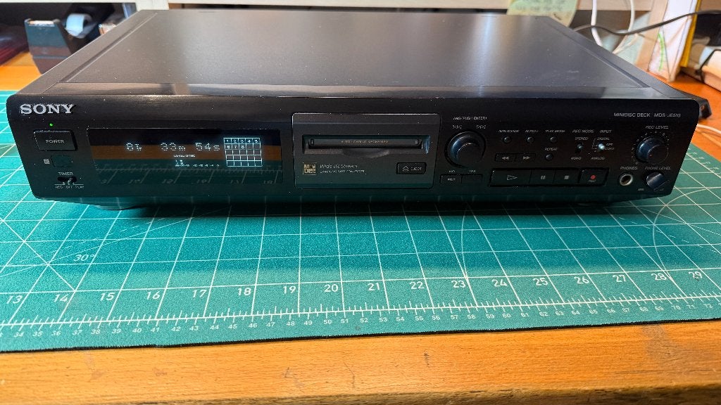 Sony MDS-JE510 Minidisc-recorder, Ophalen, Minidisc-recorder