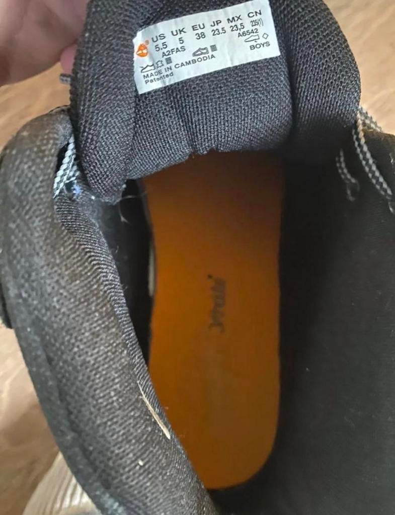 Timberland zwarte kinderboots maat 38, Ophalen of Verzenden, Zo goed als nieuw, Jongen, Schoenen