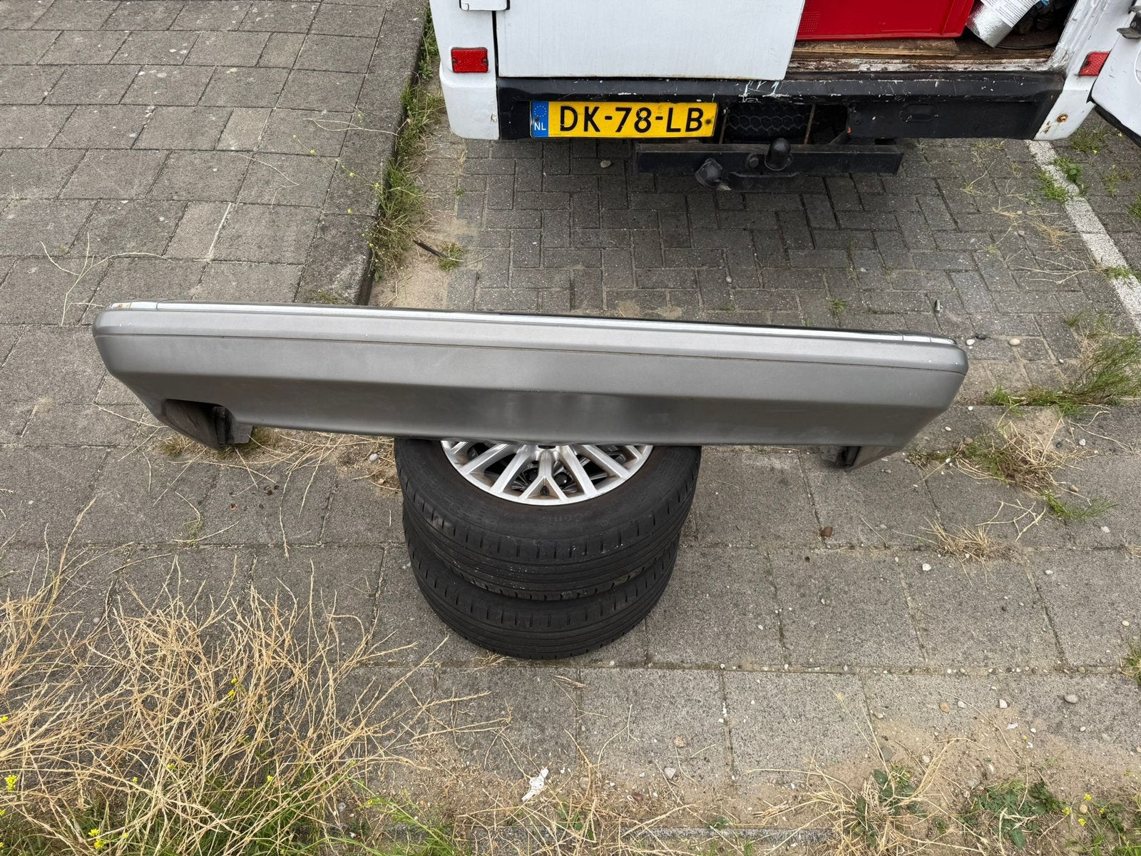 Mercedes W126 type 2 Achterbumper zonder chroom, Ophalen, Gebruikt, Mercedes-Benz, Achter