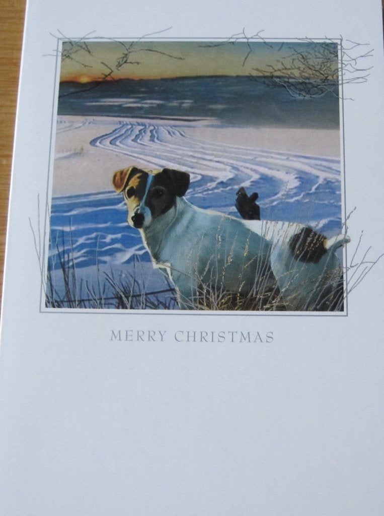 nieuwe dubbele kerstkaart met een Jack Russel - Otterhouse, Ophalen of Verzenden, Nieuw