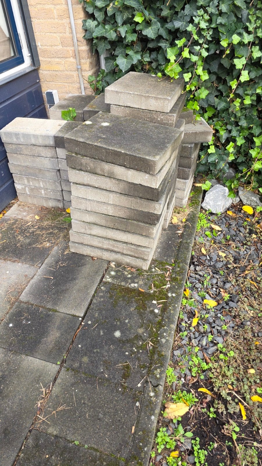 Gebruikte betonnen terrastegels, Tuin en Terras, Ophalen, Gebruikt, 5 tot 10 m², Beton
