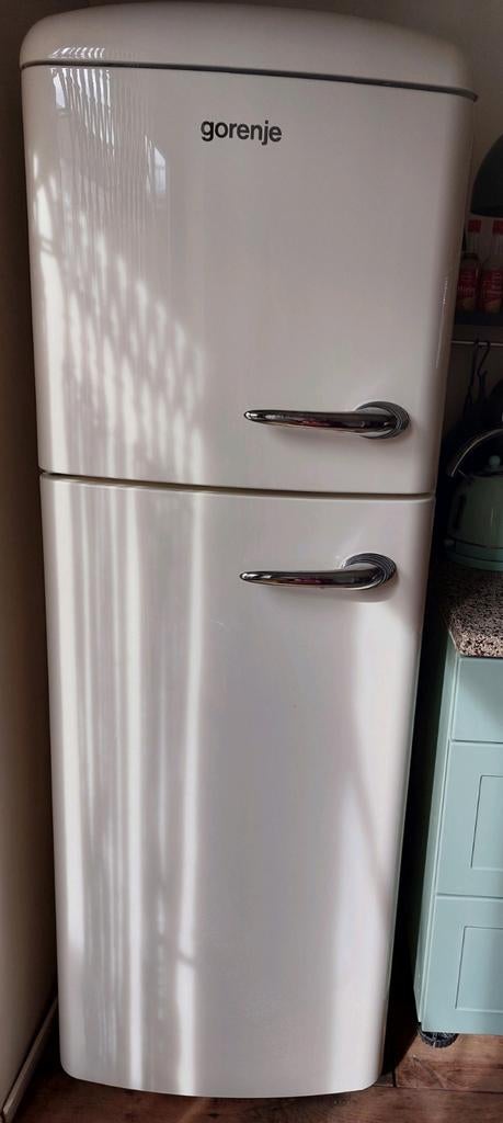 Koelvries combi Gorenje Retro, Witgoed en Apparatuur, Gebruikt, 200 liter of meer, Met aparte vriezer, 160 cm of meer