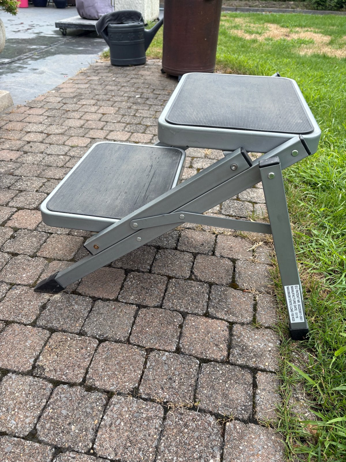 Caravan opstapje - 2 treden - Opvouwbaar - Max 150kg, Ophalen, Gebruikt