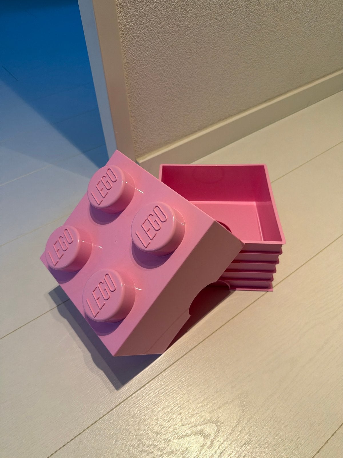 Roze LEGO opbergdoos met 4 noppen, Ophalen, Gebruikt, Overige typen, Lego