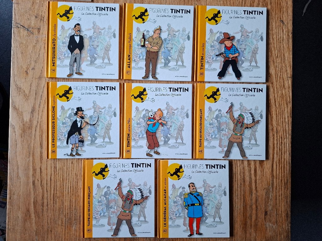 8x Boekjes Kuifje Figurines hardcovers, ook los te koop ruil, Boeken, Ophalen of Verzenden, Zo goed als nieuw, Meerdere stripboeken