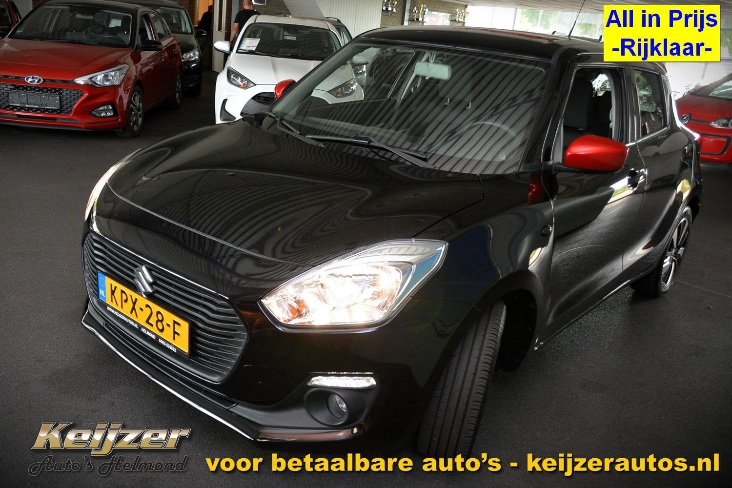 Suzuki Swift 1.0 Sportline 111 pk ! DAB+ Airco-camera!, Voorwielaandrijving, Stof, Gebruikt, Euro 6