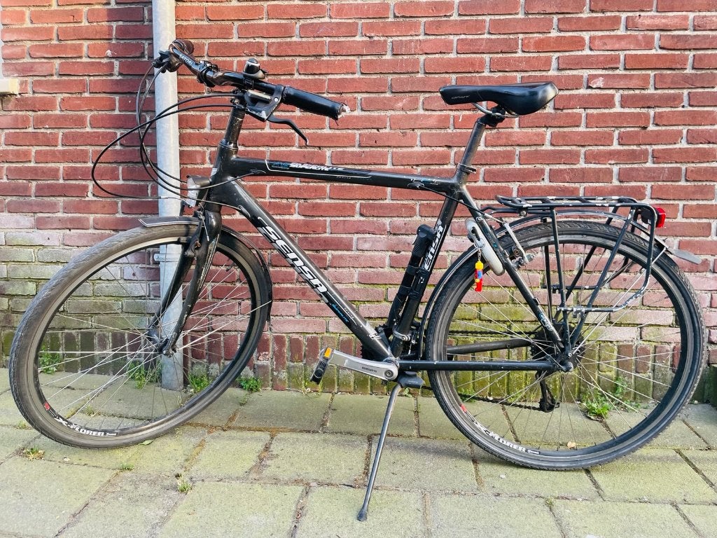 Sensa Superlite heren 57 cm – Shimano Deore 27 versnellingen, 28 inch, Gebruikt, Velgrem, 57 tot 61 cm