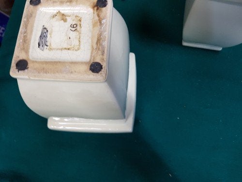 Bloempotten van crème kleurig aardewerk, 2 stuks, Ophalen of Verzenden, 'T Olde Gre-j, Info@toldegrej.nl, Endepoelstraat 20f Didam