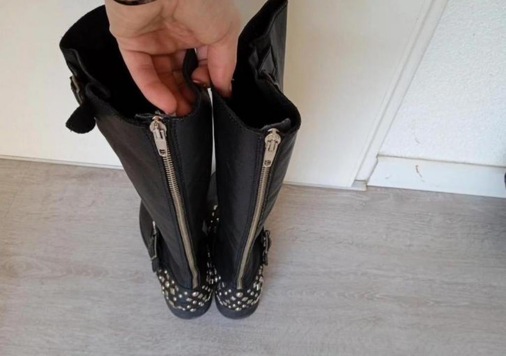 Gave zwarte laarzen 38, Kleding | Dames, Schoenen, Hoge laarzen, Zwart, Ophalen of Verzenden, Gedragen