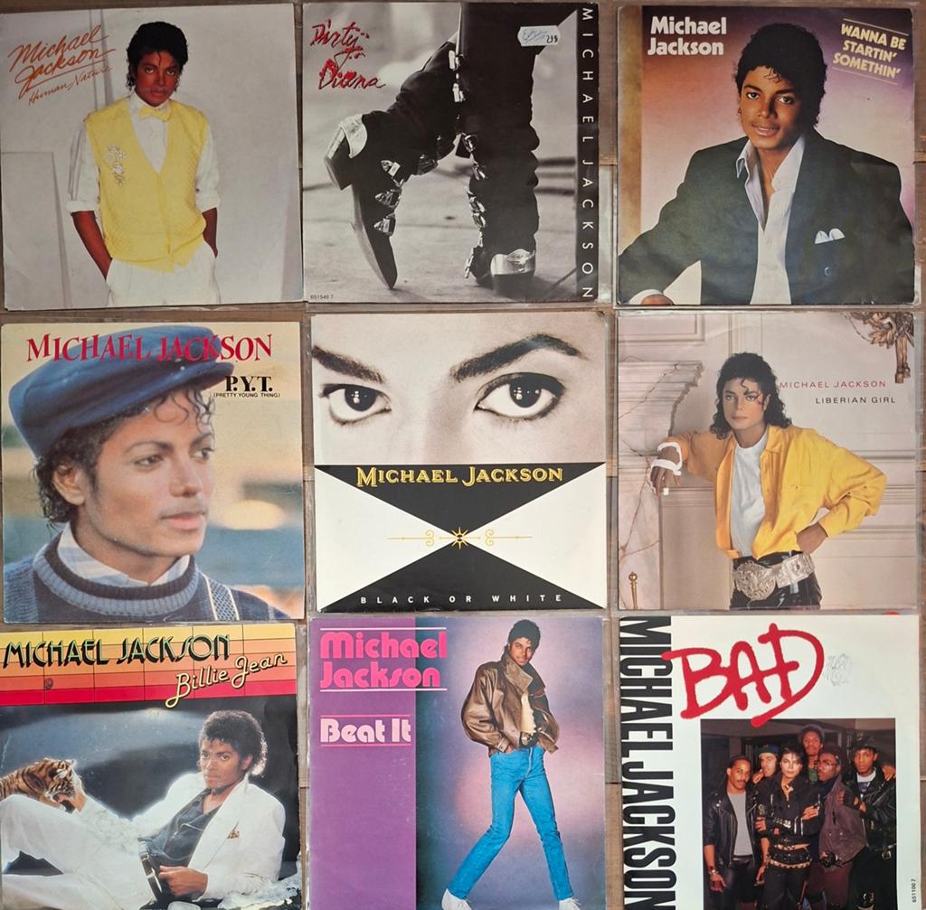 9 x Singles Michael Jackson, Cd's en Dvd's, Vinyl Singles, Ophalen, Gebruikt, Pop