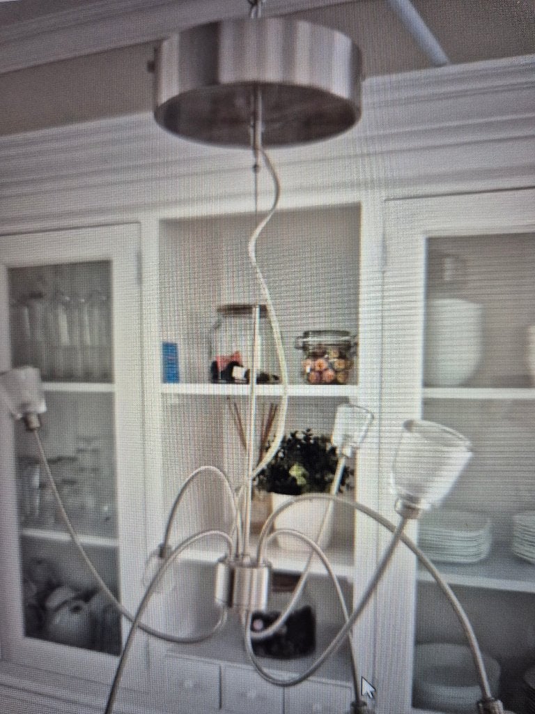 Hanglamp, Huis en Inrichting, Lampen | Hanglampen, Gebruikt, Ophalen of Verzenden, Glas, G4