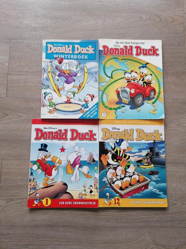 Donald Duck Stripboeken Collectie - 4 Stuks, Boeken, Meerdere stripboeken, Ophalen, Gelezen, Walt Disney