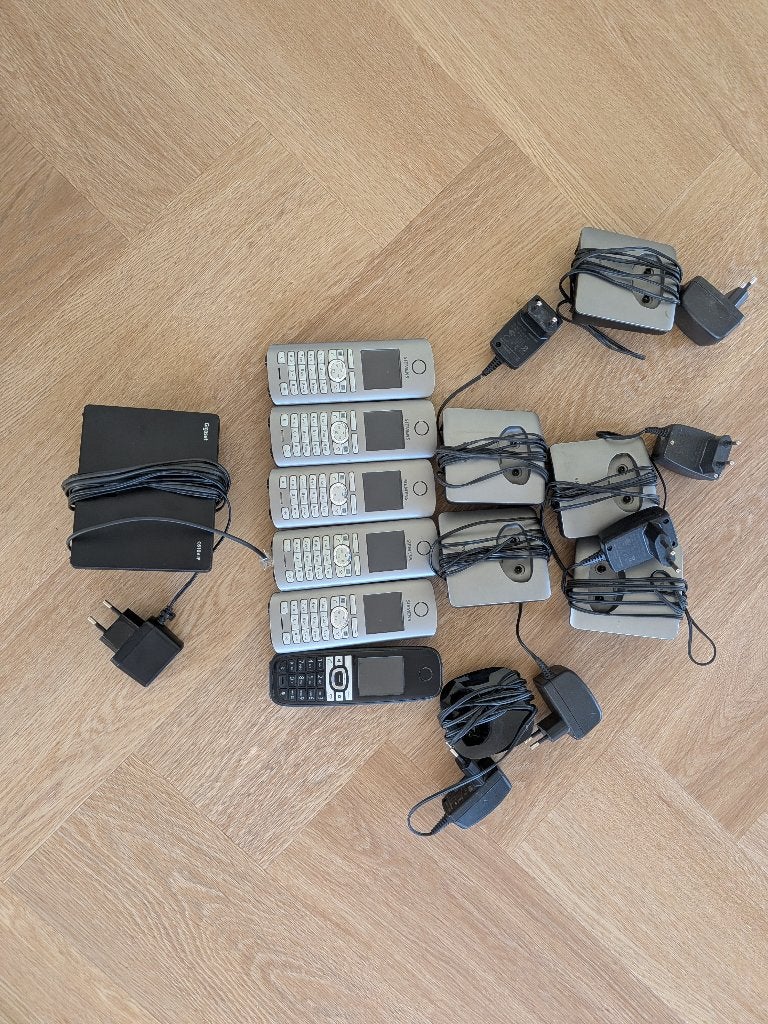Siemens Gigaset S45 DECT telefoons met laders - 6 stuks, Ophalen, Gebruikt, 4 handsets of meer