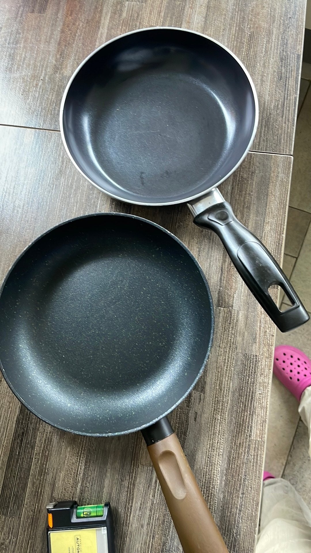 2 koekepannen, 21 cm. Puntgaaf. Gas, Ophalen of Verzenden, Zo goed als nieuw, Overige materialen
