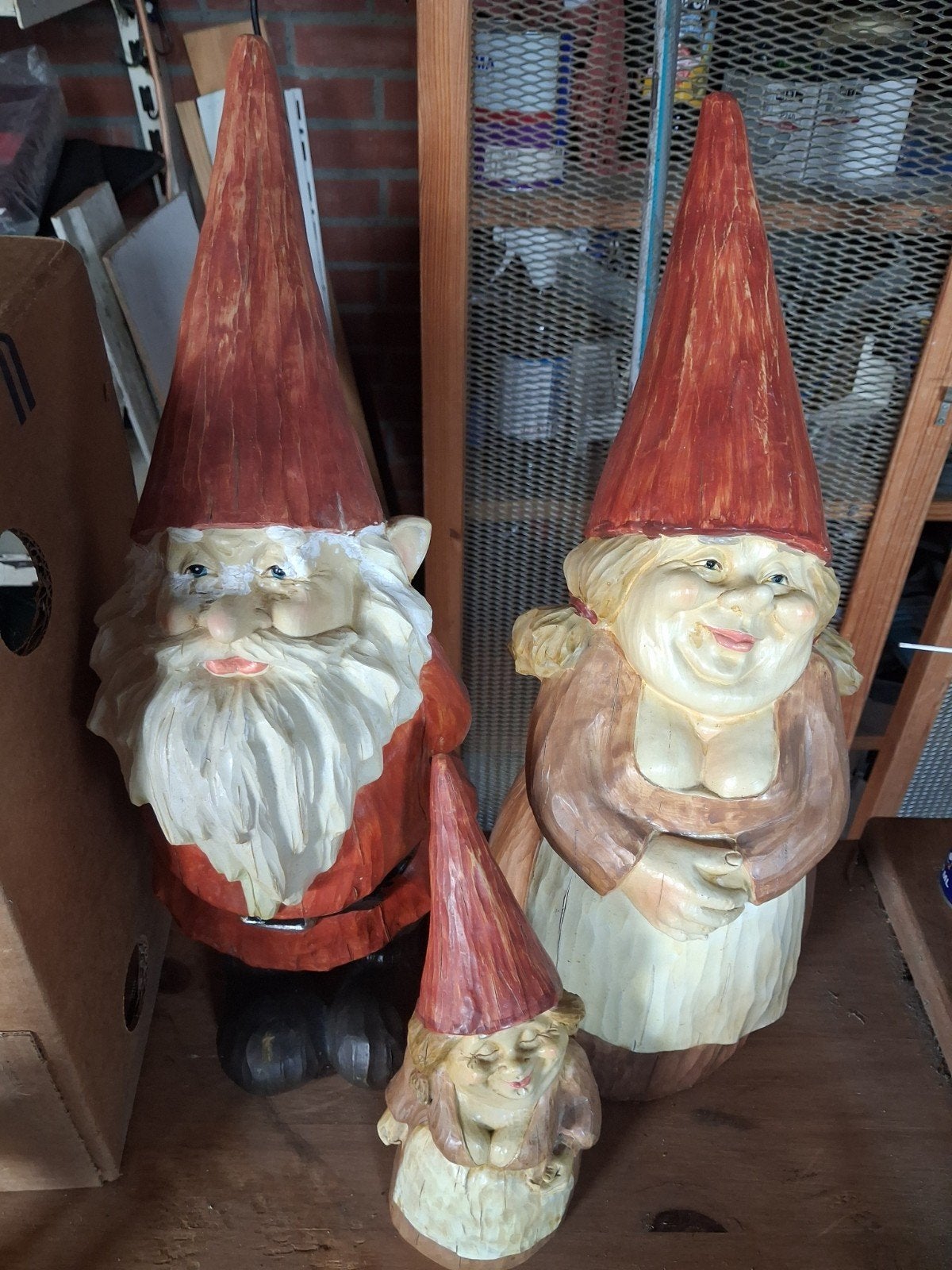 Zweetse kabouters - 2 grote en 1 kleine, Ophalen of Verzenden