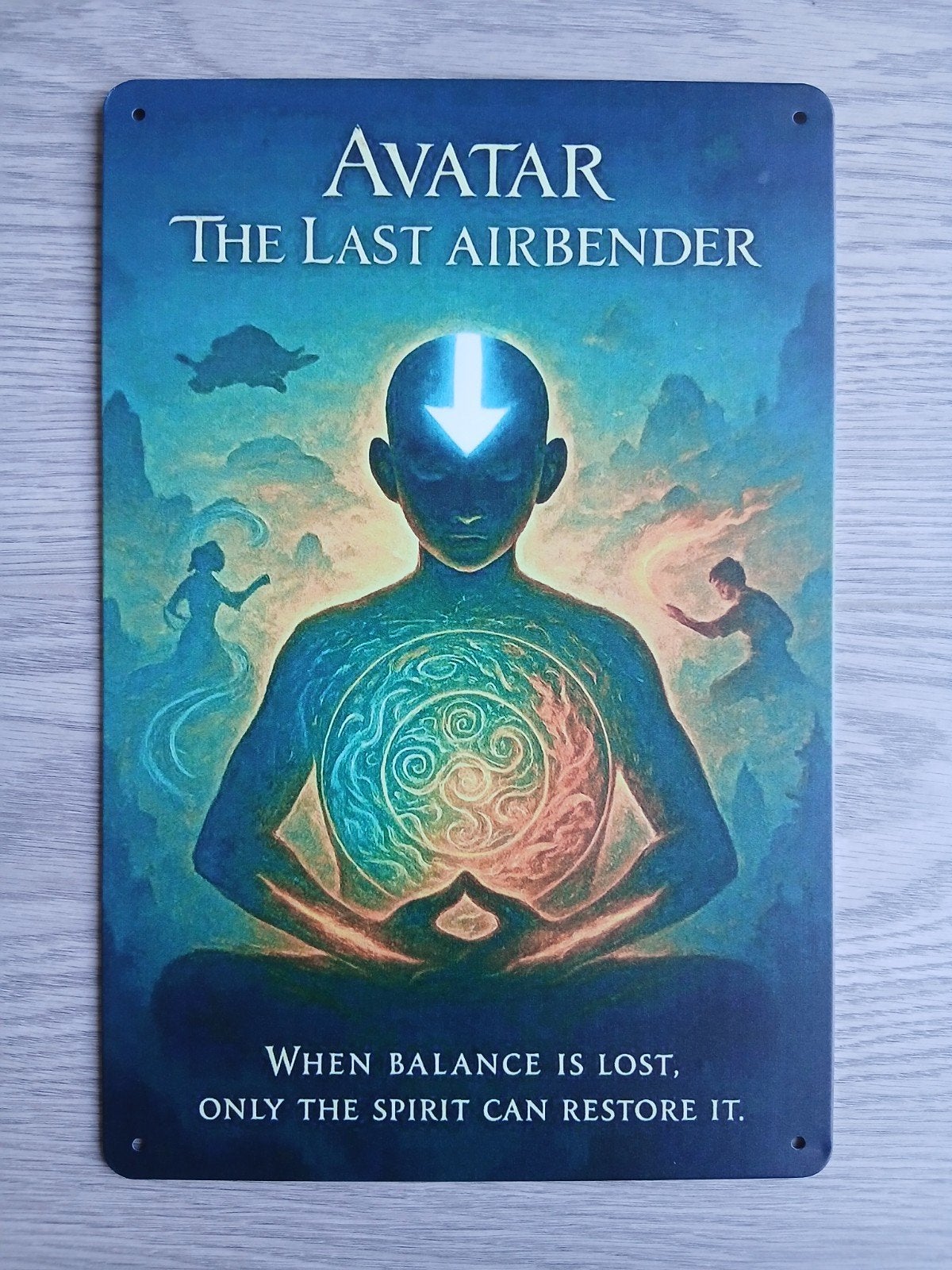Avatar The Last Airbender 20x30 cm Metalen Reclamebord, Ophalen of Verzenden, Nieuw, Reclamebord