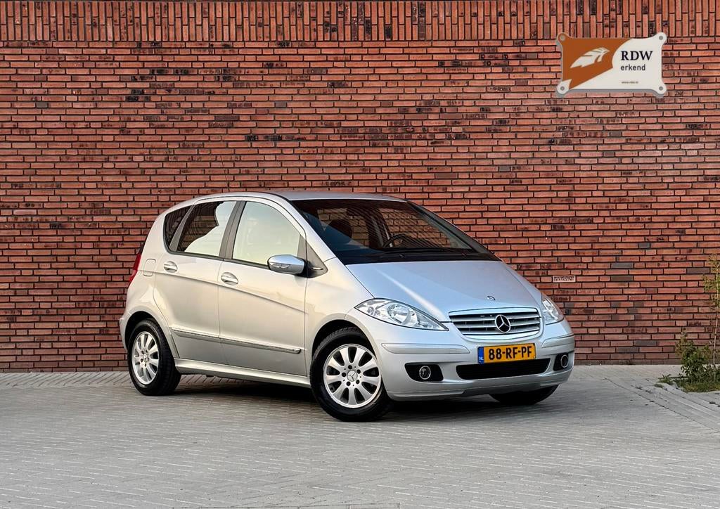 Mercedes-Benz A-Klasse 1.7 A170 5D,2005,New APK,Airco,Cruise, Zwart, 4 cilinders, 400 kg, 49 €/maand