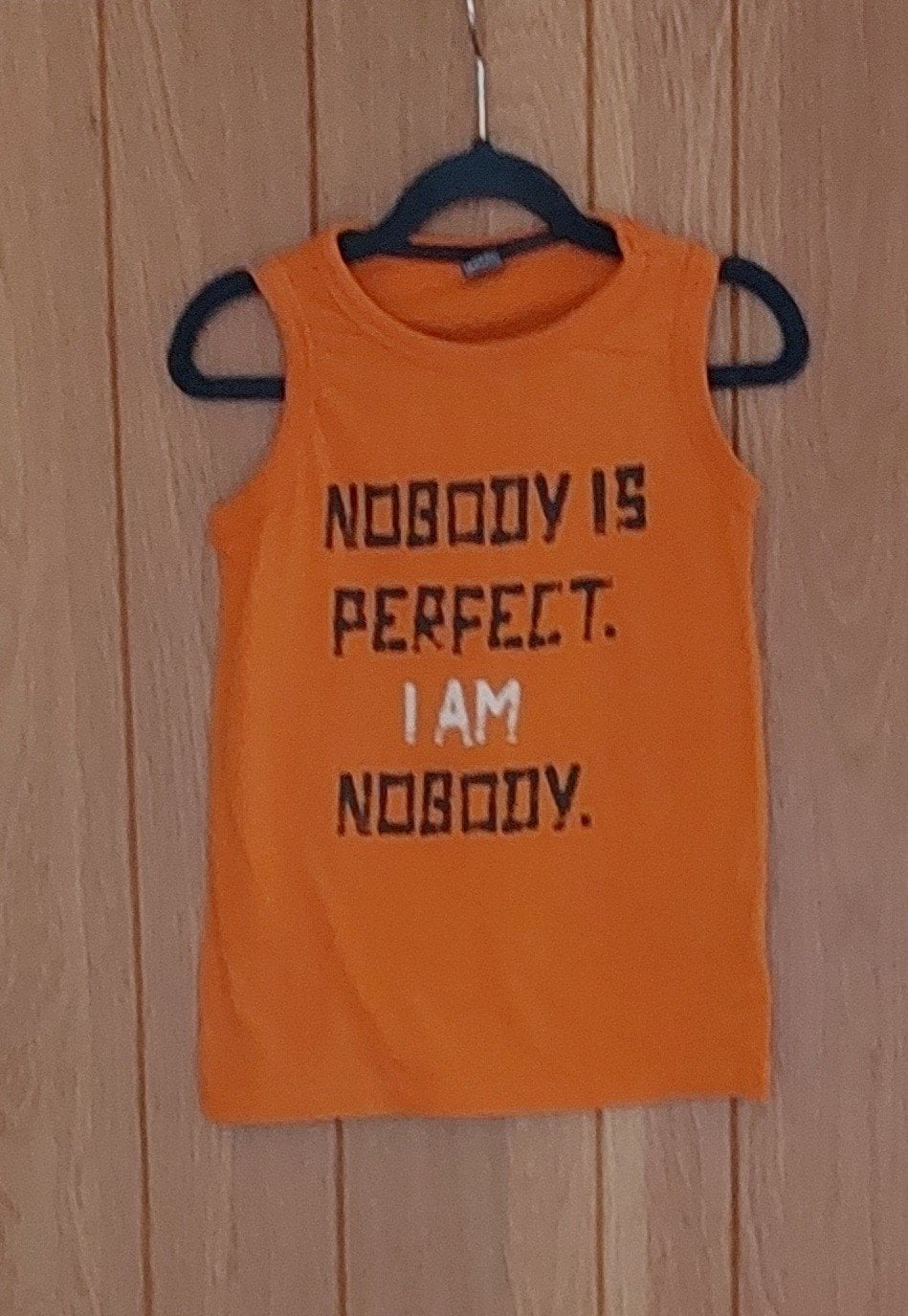 Oranje mouwloos shirt Dopodopo Boys - maat 110, Ophalen, Dopodopo Boys, Zo goed als nieuw, Shirt of Longsleeve