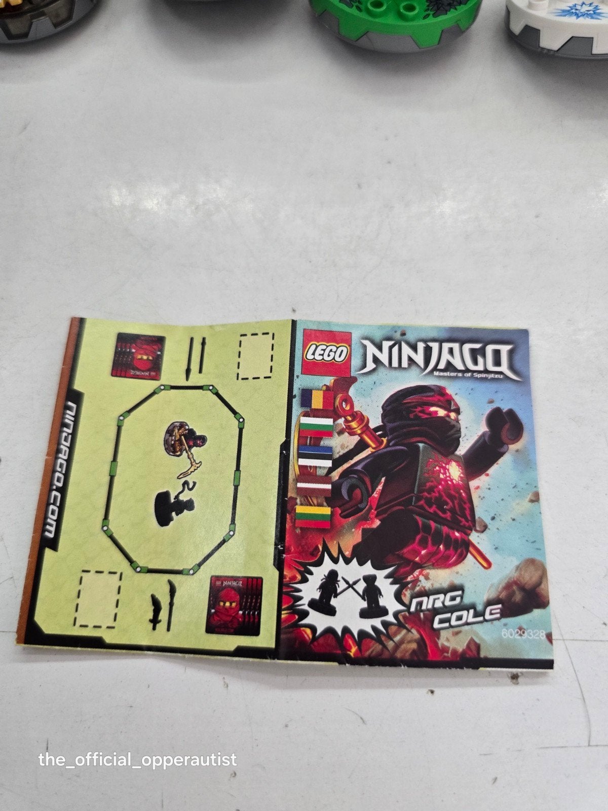 Lego Ninjago NRG Cole Boekje/Instructieboekje, Gebruikt, Lego, Overige typen, Ophalen of Verzenden