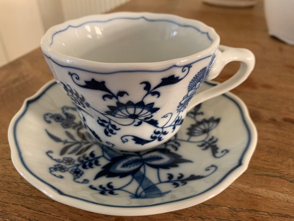 Blue Danube kopjes en schoteltjes 8x, Ophalen