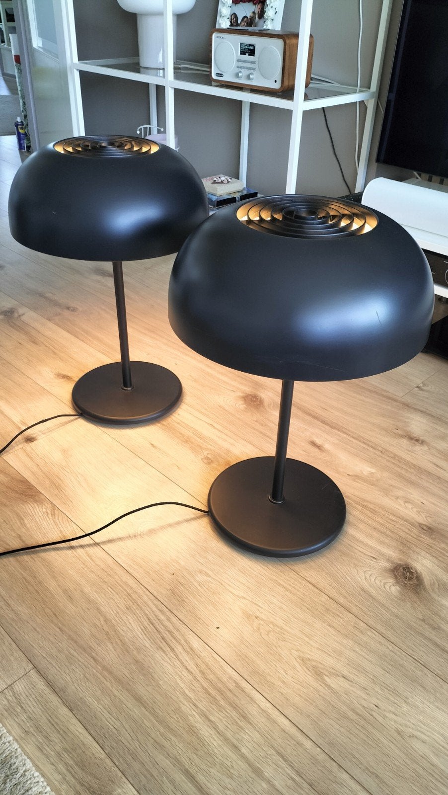 Nymane vintage tafellamp van Ikea, zwart, 2 voor €60, Zwart, Ophalen, IKEA, Vintage