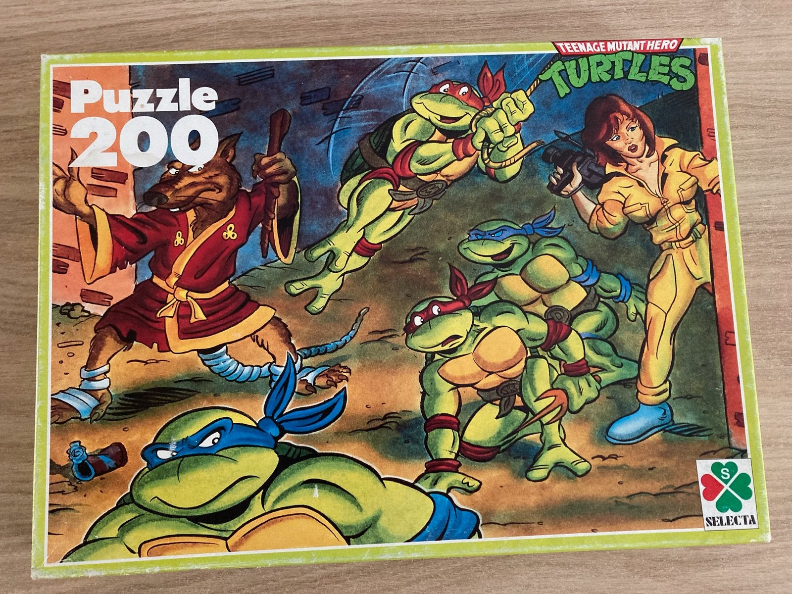 Puzzel 200 stukjes Ninja Turtles, Ophalen of Verzenden, Zo goed als nieuw