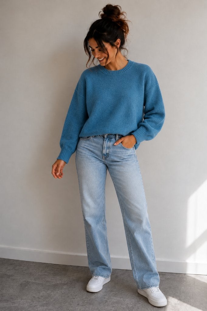 Damestrui XL – 100% lamswol – blauw petrol Uniqlo, Blauw, Maat 46/48 (XL) of groter, Ophalen of Verzenden, Zo goed als nieuw