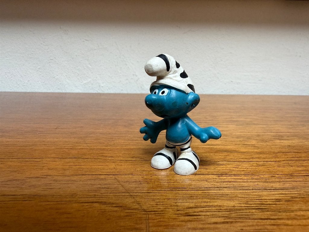Boef / gevangene smurf, Verzamelen, Smurfen, Ophalen of Verzenden, Gebruikt, Overige Smurfen, Poppetje, Figuurtje of Knuffel