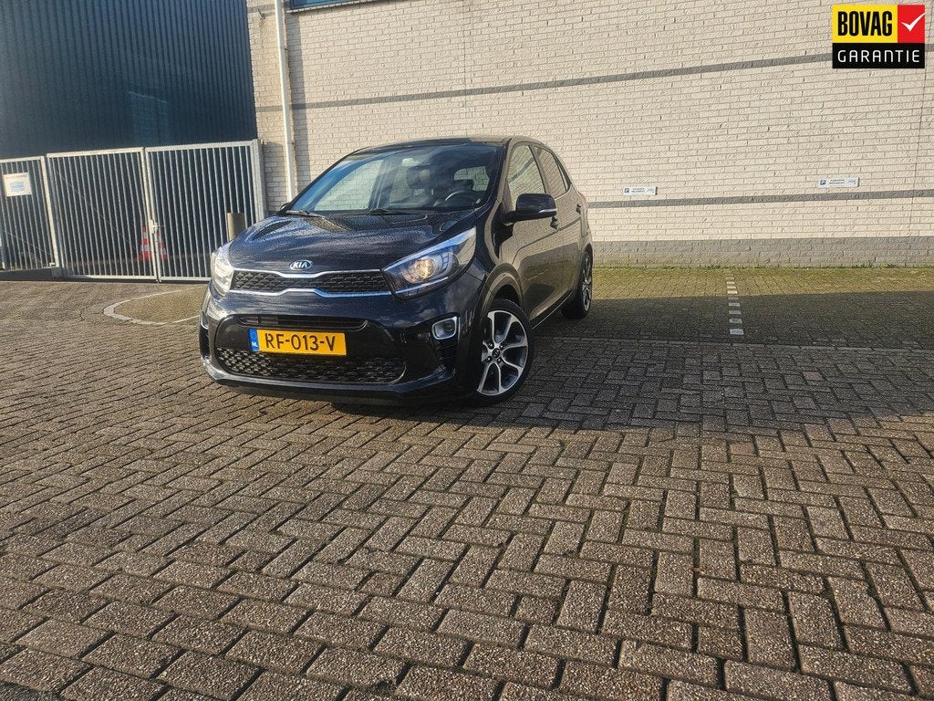 Kia Picanto 1.0 CVVT Design Edition#Carplay#Lederbeklng#, Auto's, Voorwielaandrijving, Gebruikt, Euro 6, 4 stoelen