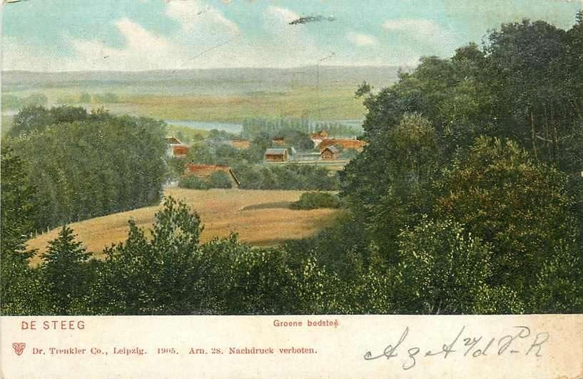 377-153-003 De Steeg Groene Bedstee, Verzenden, Voor 1920, Gelderland