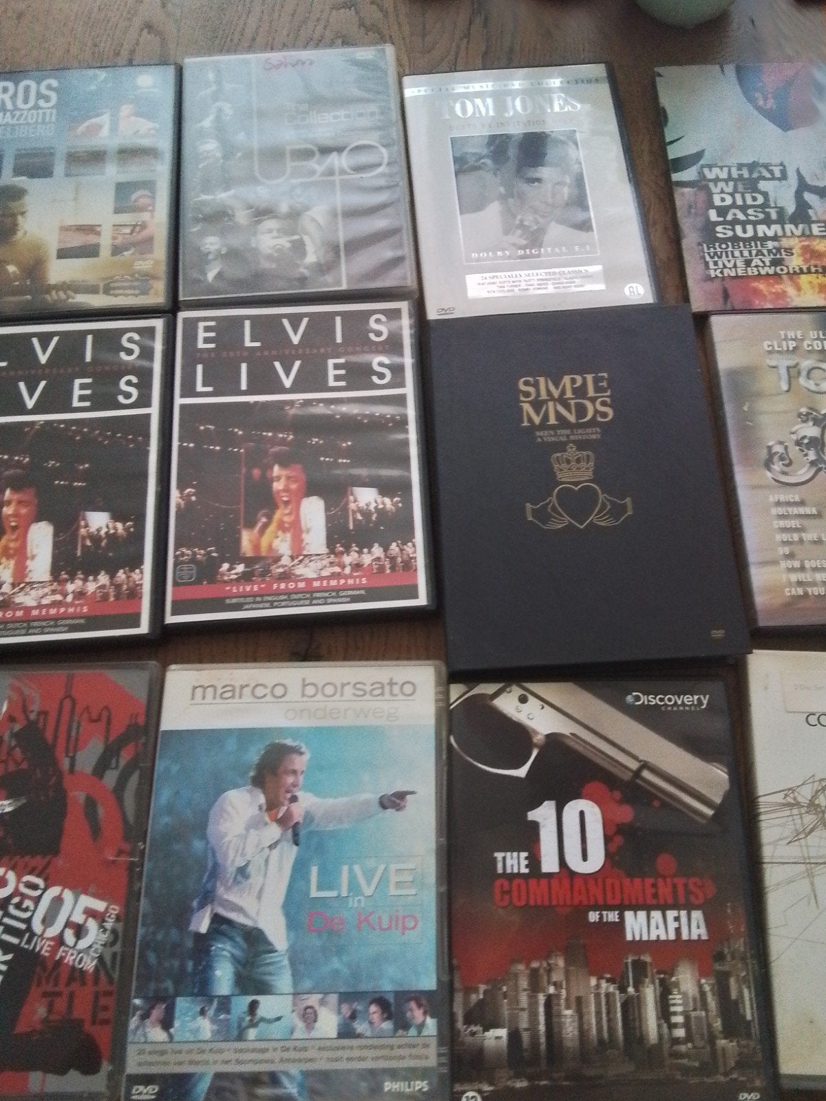 Music dvd's en 1 Disney dvd 29 stuks, Alle leeftijden, Ophalen, Zo goed als nieuw