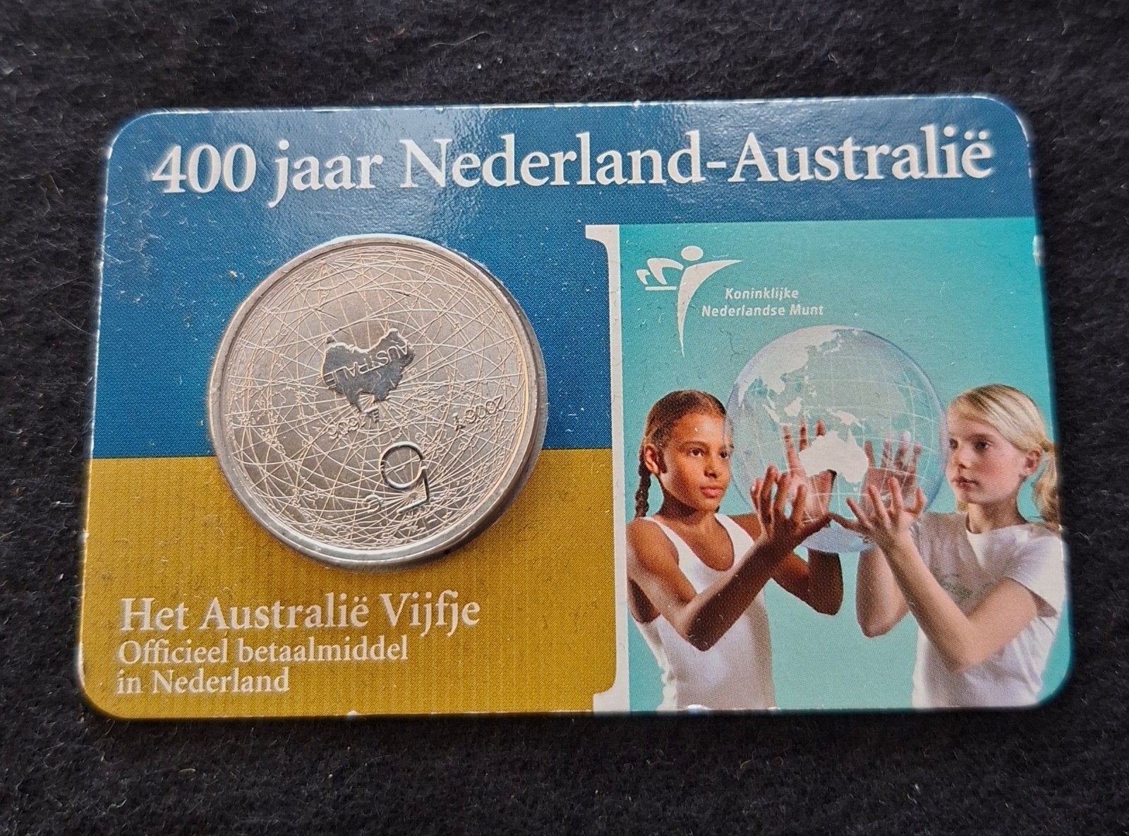 Zilveren 5 Euro munt 400 jaar Nederland-Australië, Postzegels en Munten, Munten | Nederland, Koningin Beatrix, Zilver, Euro's