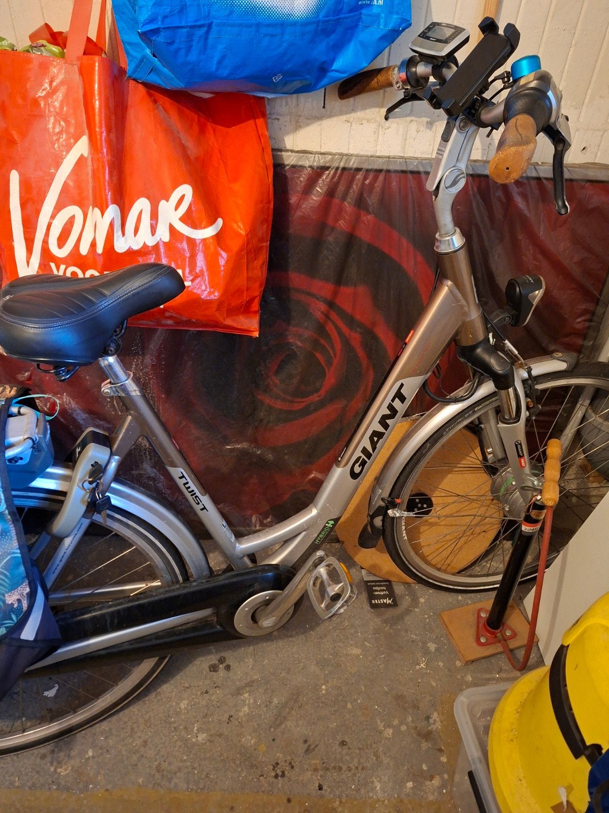 giant twist go double elektrische damesfiets, 51 tot 55 cm, Ophalen, Schijfrem, Giant Twist