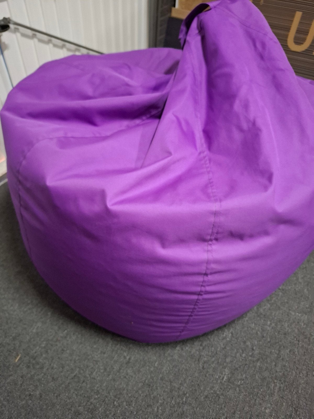 Paarse Bruni Zitzak Bean bag - Zo goed als nieuw, binnen/bui, Ophalen, Gebruikt