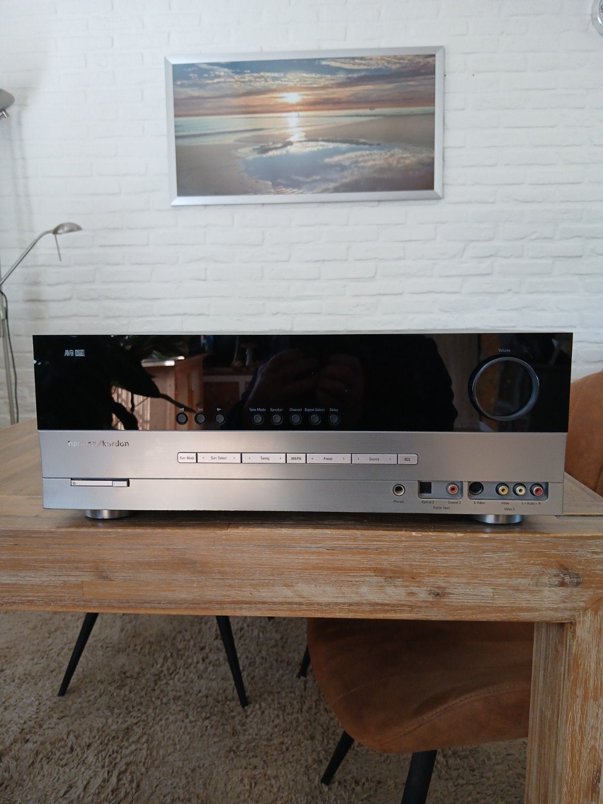 Harman Kardon AVR 2550 AV Receiver - Zilver, Audio, Tv en Foto, Ophalen