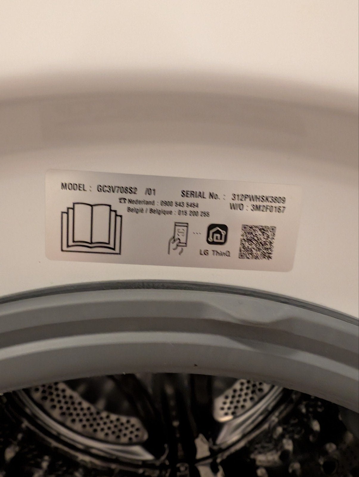 Foto 9 van LG ThinQ Wasmachine 8kg - Zo goed als nieuw