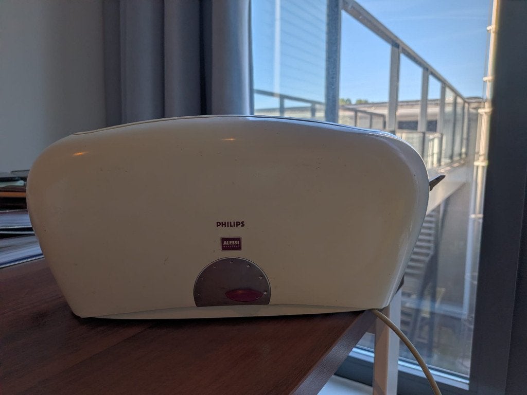 Vintage Philips Alessi HD2000 broodrooster – 90's, Ophalen, Gebruikt