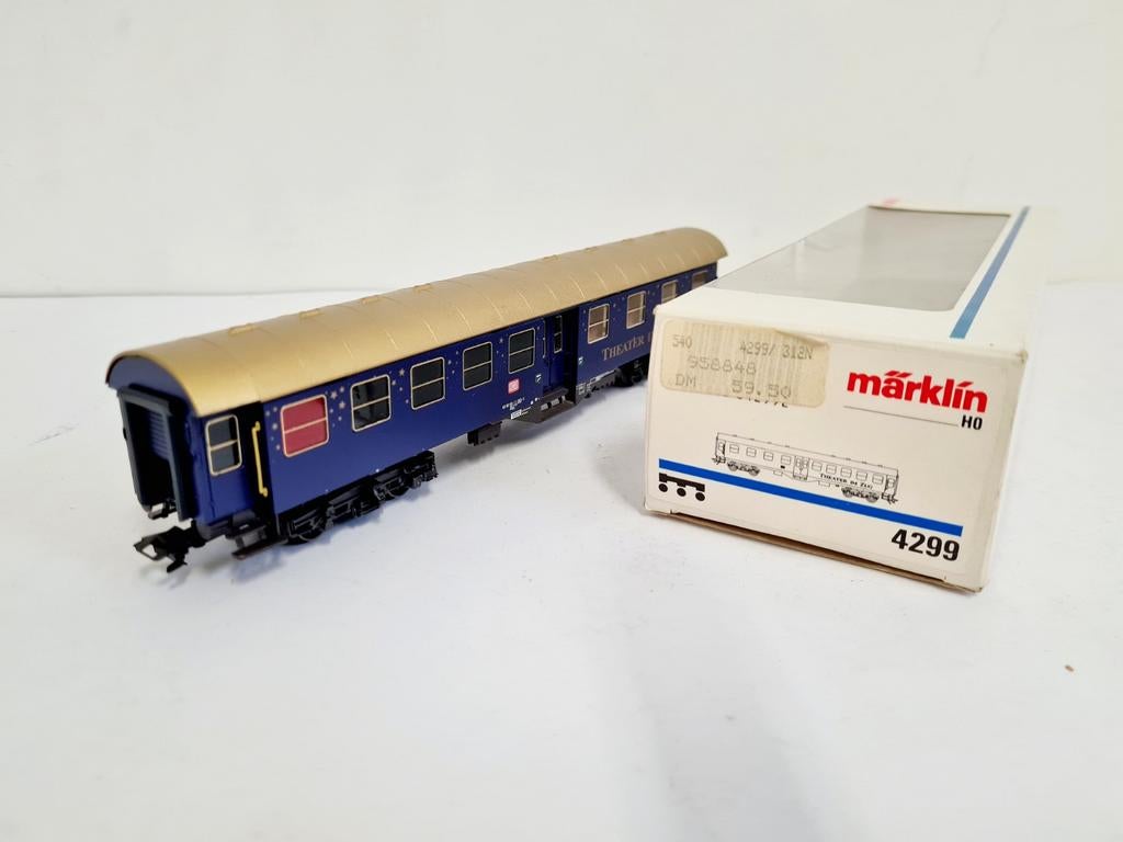 Märklin H0 4299 rijtuig 'Theater im Zug' in ovp, Hobby en Vrije tijd, Modeltreinen | H0, Wisselstroom, Wagon, Ophalen of Verzenden