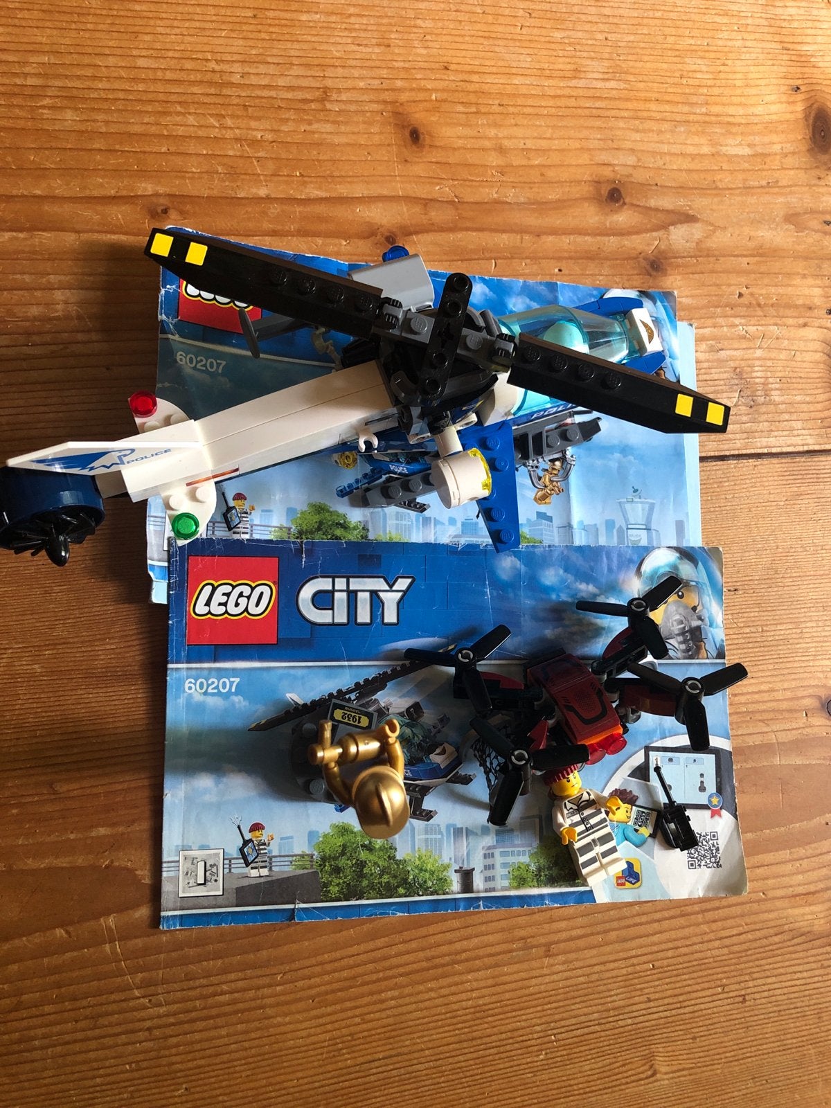 Lego City 60207 Drone Chase - Politie Helikopter Set, Lego, Ophalen of Verzenden, Compleet, Complete set