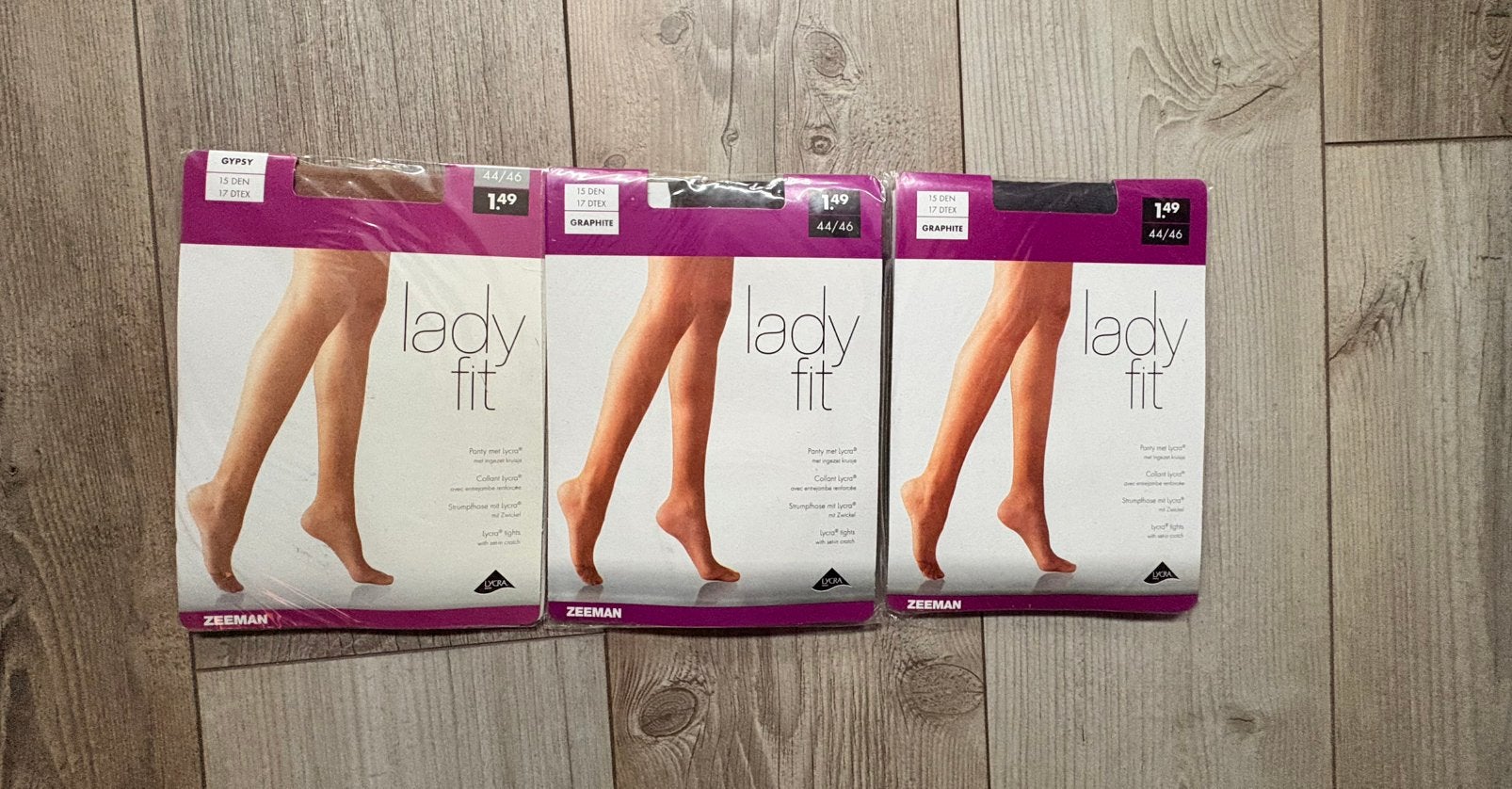 Set van 3 nieuwe panty’s maat 44/46, Kleding | Dames, Ophalen of Verzenden, Zo goed als nieuw, Panty