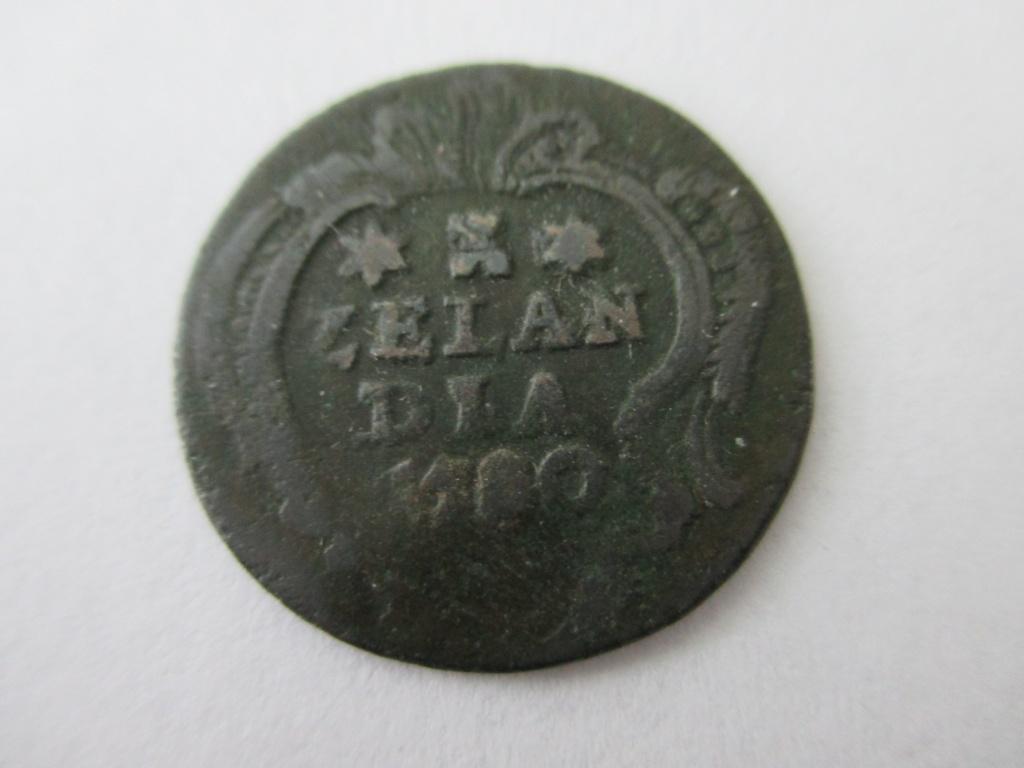 Duit Zeeland 1780, Postzegels en Munten, Munten | Nederland, Ophalen of Verzenden, Vóór koninkrijk, Overige waardes, Losse munt