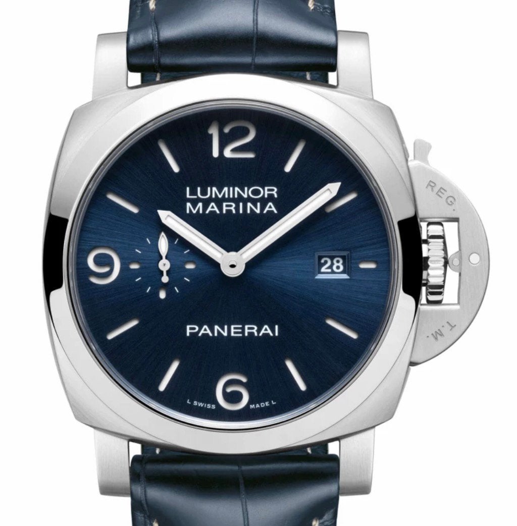 Panerai Luminor Marina PAM 03313 - 44mm, Overige merken, Leer, Staal, Polshorloge
