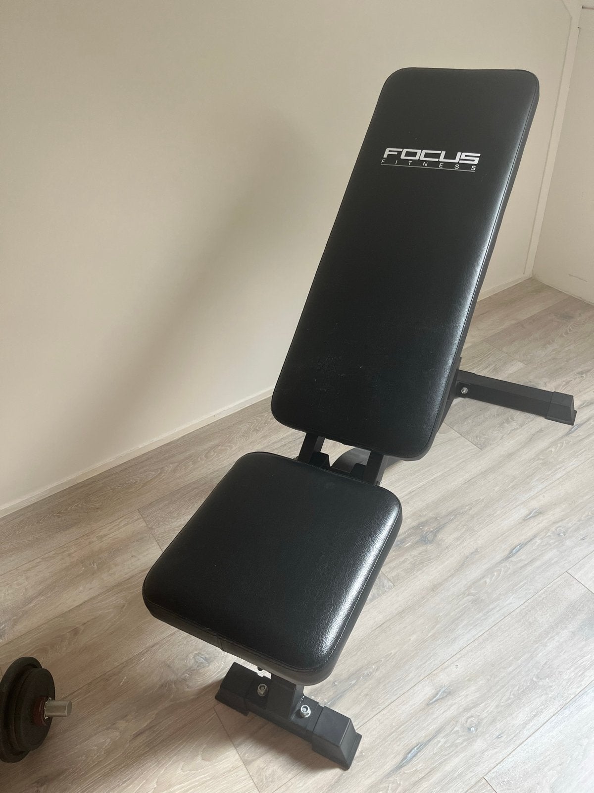 Focus 8 Fitness fitnessbank - Verstelbaar, Ophalen, Gebruikt, Borst, Fitnessbank