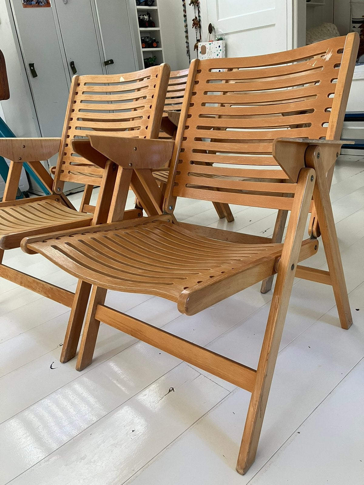 Niko Kralj Rex Folding Chair Mid-century , 1950’s, Ophalen, Zo goed als nieuw, Minder dan 75 cm, 50 tot 75 cm