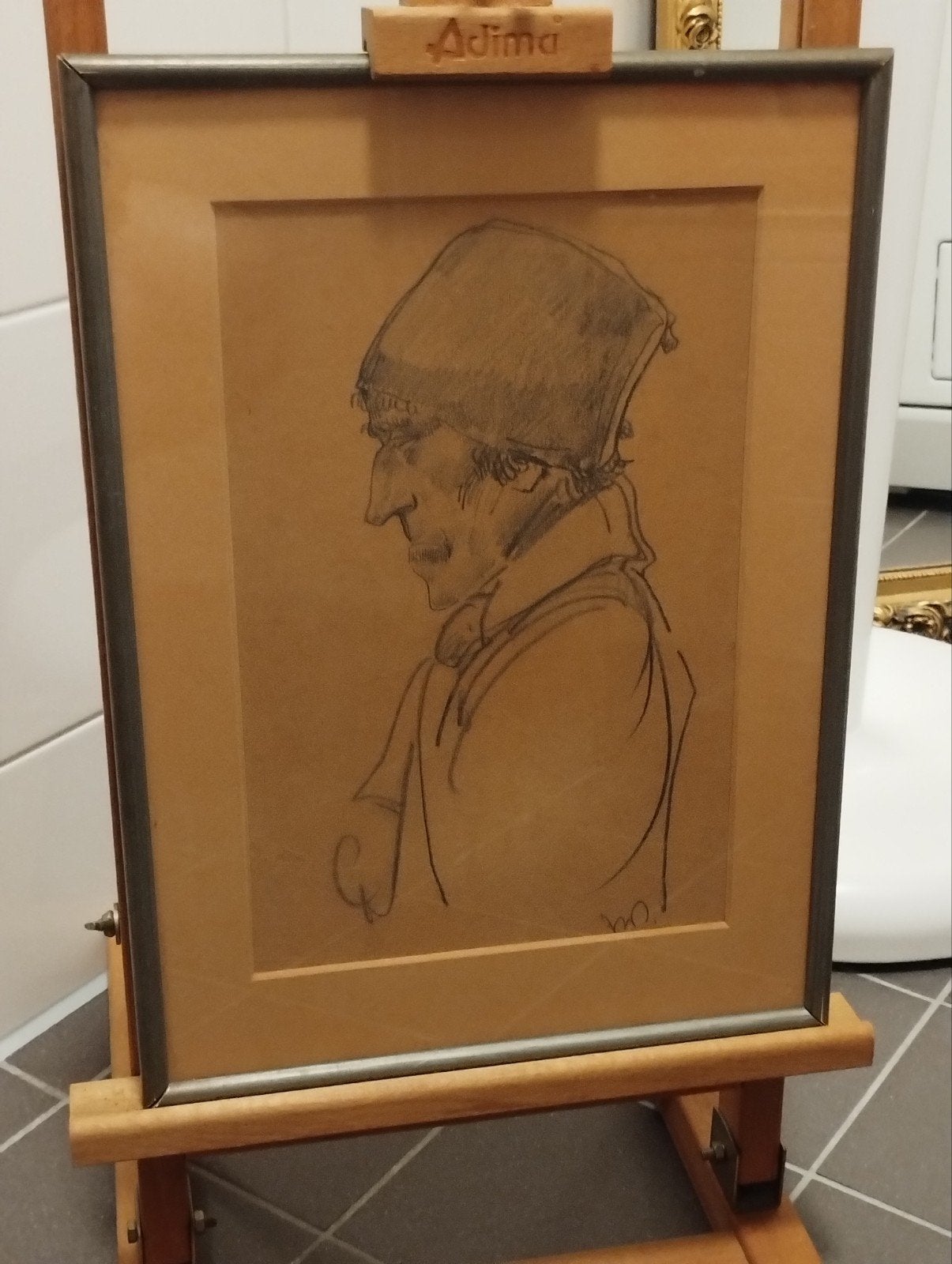 Willem van den Berg (1886-1970) tekening "Volendammer", Antiek en Kunst, Ophalen of Verzenden