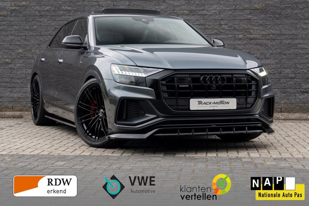 Audi Q8 60 TFSI e quattro Pro Line S Competition PANO, Auto's, Audi, Bedrijf, Te koop, Q8, 360° camera, 4x4, ABS, Achteruitrijcamera