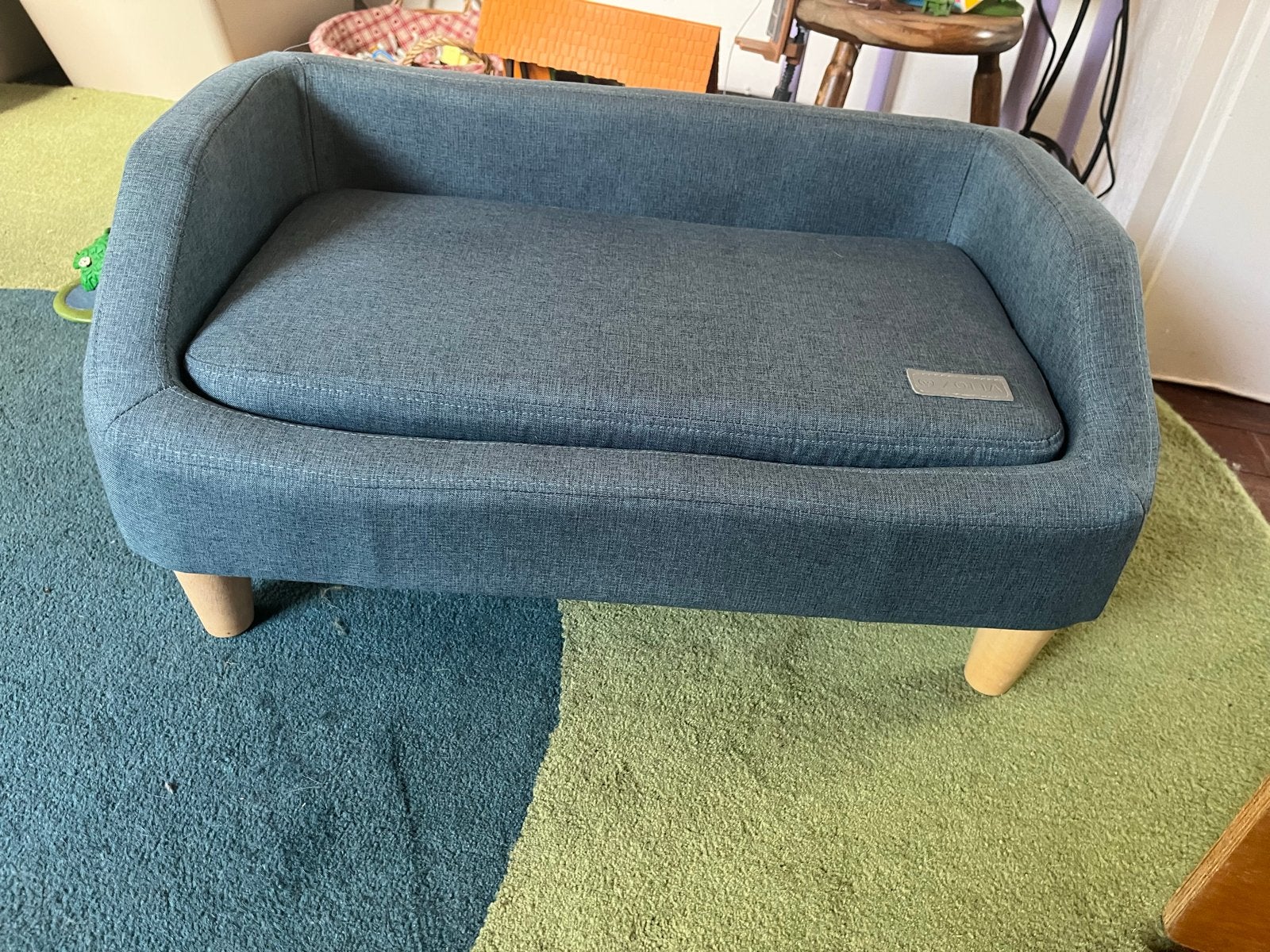 Honden sofa Scandinavisch design teal, Ophalen, Zo goed als nieuw, Overige
